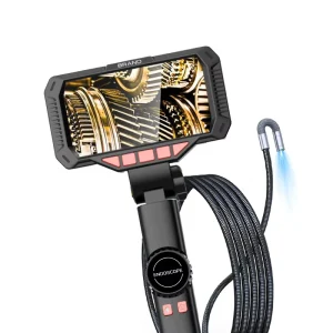 High-definition Industrial Endoscope 4.5 Inch IPS Display 6 Adjustable LEDs IP67 Rated 2X Digital Zoom Lithium Battery