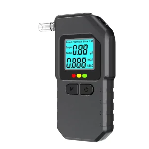 High precision Portable Professional Alcohol Tester Semi conductor Sensor AAA Batteries. Personal Alcohol Detector for Traffic