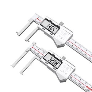 High-precision Stainless Steel IP54 Inner Groove Digital Caliper with 5-150mm Range +/-0.03mm Accuracy 1 Year Warranty