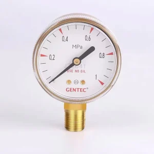 High quality Brass Pressure Gauge 1 4 inch Thread