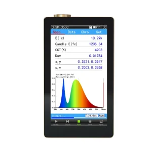 Hopoocolor Spectrometer OHSP350C LED Light Meter Portable Aluminum Alloy Colorimeter Color Tester Spectrometers