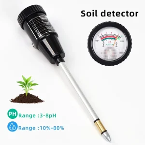 Household Portable Plant Soil pH Tester pH Humidity Moisture Tester Soil Moisture Meter pH Tester Test for Garden Farm Lawn