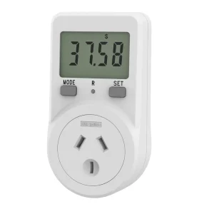 Household Single Phase Energy Power Socket Monitor LCD Watt Meter IP22 Rated 15A 120V CE for US Standard Plug
