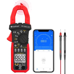 Hp-7200c-app Digital Clamp Meter With Mobile App NCV TRMS Voltage Tester With 4000 Counts Max Min