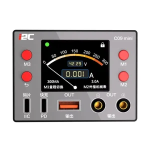I2C C09 Mini Current Meter Multi-channel Intelligent Fast Charging Digital Display USB for Phone Portable Multimeter