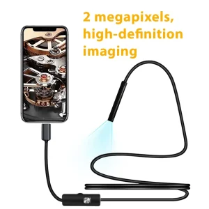 IOS for Direct Plug 1080p Night Vision Industrial Pipeline 3.0M Soft Cable Endoscope 8mm Lens IP67 Waterproof