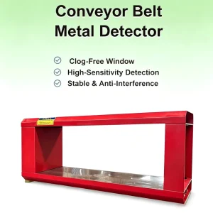 IP54 Window Mining Metal Detector Belt Conveyor Audible Alarm Crusher Protection Warranty Quartz Stone
