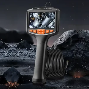 IP67 Waterproof HD811 4.3″ Handheld Endoscope with CMOS Sensor H.265 Compression Dual Lens for Industrial Machinery Inspection