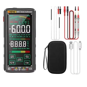 IParts Aneng 683 Multimeter Touch 6000 Counts Smart Anti burn Rechargeable Meter AC DC Voltage Tester Current for Phone Repair