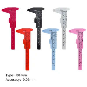 Inch Metric Double-Scale Measuring Vernier Caliper Ruler for Eyebrow Tattoo
