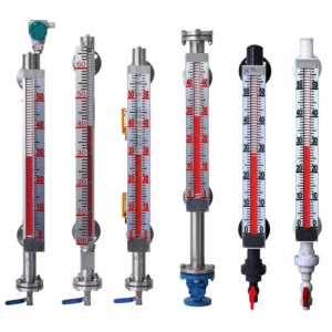 Industrial 4-20 mA Magnetic Flap Level Gauge Transmitter for Oil Tanks, Pressure Vessels, and Storage Tanks