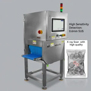 Industrial Continuous Food Contaminant Testing Equipment Auto Reject Defective Products Multi Working Temperature Range X-Ray Machine