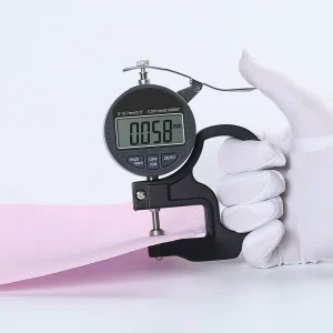 Industrial Core Digital Display Thickness Gauge Instrument 0.001mm Accuracy for Paper Film Fabric Leather