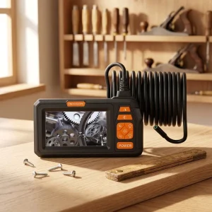 Industrial Endoscope Borescope Camera 1 Million Pixel 4.3 Inch IPS Display IP67 Rated 3X Digital Zoom Lithium Battery