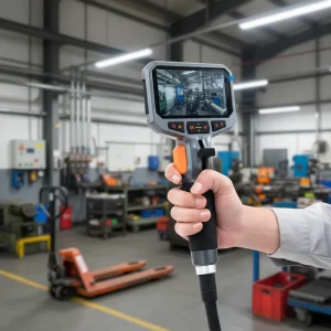 Industrial Endoscope Inspection Camera Articulating Borescope with Light for Auto Care Building Maintenance Aircraft Inspection