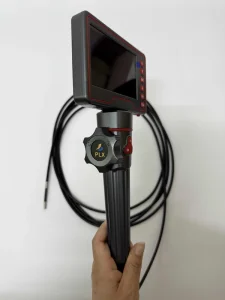 Industrial Endoscope Videoscope Camera with 5 Inch LCD Display 8.5mm Lens 8m Testing Cable and 2-Way Articulation