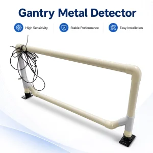 Industrial Gantry Metal Detector High Sensitivity Sound light Alarm for Conveyor Belt Bulk Material Detection System