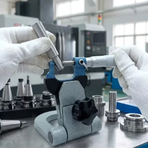 Industrial Grade External Diameter Micrometer 0.001mm Resolution Blue Enamel Frame for Machine Shops