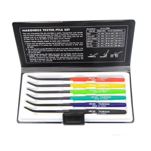 Industrial Hardness Tester Handheld with 6 Color-Coded Handles and TiCN Coating