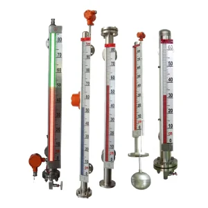 Industrial Magnetic Float Liquid Water Level Gauge Sensor Level Measuring Instruments with HART 4~20mA RS485 Transmitter