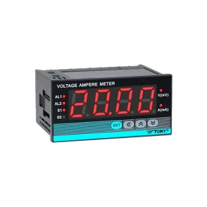 Industrial Panel Meters Multi-Input Types 2 Loops Alarm Output 4-20mA Analog & Digital DC Voltage Meter
