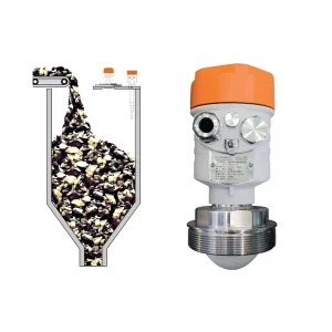 Industrial Process Instruments 80GHz FMCW Radar Level Sensor Crude Oil Level Gauge Fuel Tank Meter Metal 0~120m