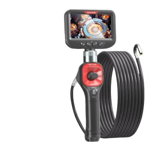 Inspection Camera With Waterproof Probe Automotive Borescope 4 Way Articulated Head Industrial Engine Joystick Endoscope