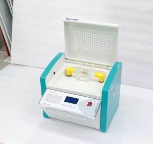 Insulating Oil BDV Measuring Tool Dielectric Strength Analyzer 80kV Transformer Oil Tester