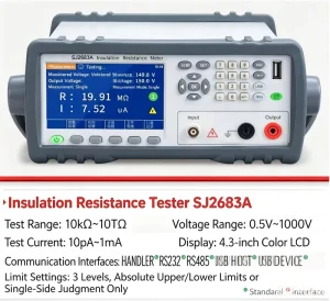 Insulation Resistance Tester Megohmmeter Digital Insulation Resistance Measuring Instrument