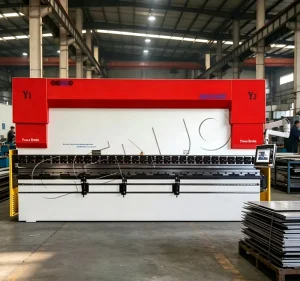 Intelligent CNC Electro-hydraulic Press Brake Multi Axis Backgauge Touch Screen Control Sheet Metal Bender