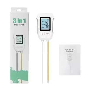 Intelligent Portable Dual Probe Three in one pH Temperature and Humidity Soil Tester Suitable for Farmland and Garden