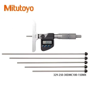 Interchangeable Probe Digital Depth Micrometer 329 250 Caliper 0150 mm 0.001mm Resolution