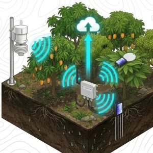 IoT Soil Humidity and Temperature 2 in 1 Sensor with Data Logger Compatible with APP Lora Lorawan Wifi 4G GPRS for Agriculture