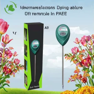 JD 28C Portable Digital pH & Soil Moisture Meter with Metal & ABS Construction for Garden & Farm Use