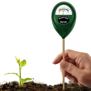 JD 28C Portable Digital pH and Soil Moisture Meter with Metal and ABS Construction for Garden and Farm Use