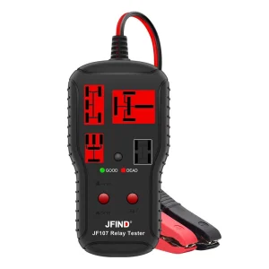 JFIND JF107 4PIN 5PIN Car Relay Tester 12V 24V Electronic Automotive Universal Motorcycles Battery Analyzer Diagnostic Tool