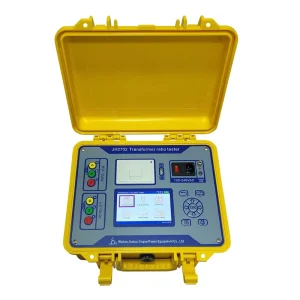 JH2702 Three-Phase Voltage Transformer Ratio Tester Built-In Battery Turns Ratio Group Meter TTR English Spanish