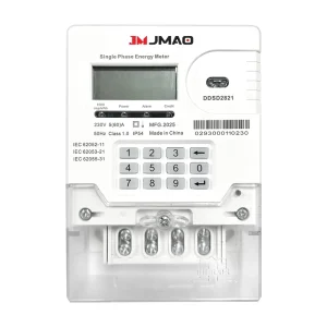 JMAO High Efficiency Single Phase Digital LCD Display Prepaid Energy Meter System with ISO9001 Certification RF Communication