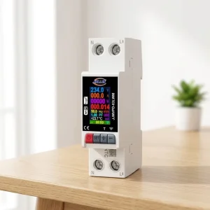 Jiuji Tuya Smart Switch Circuit Breaker LCD Energy Meter KWh Power Metering Timer Relay Remote Control Smart Life APP