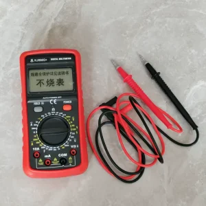 KJ890D+ Digital LCD Display Multimeter Electricians Auto Ranging Tester with 1000V/10A/10MΩ DC/AC Voltmeter Ammeter Ohmmeter