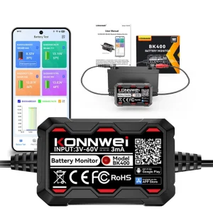KONNWEI Best Seller BK400 Battery Analyzer 12V Bluetooth Tester Lead Acid Lithium with Temp Sensor