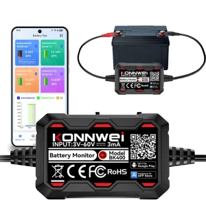KONNWEI Factory Direct BK400 Car Battery Tester Bluetooth Monitor Lead Acid Lithium with GPS