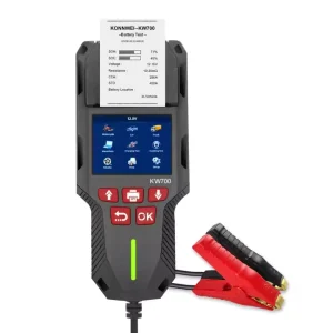KONNWEI KW700 12V 24V Battery Tester Digital Car Battery Load Tester Support Battery Load Analyzer With Printer Reporter