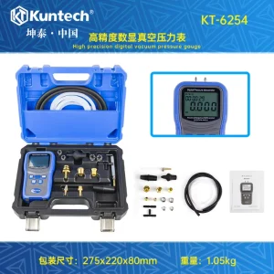 KT-6254 Hand-Powered Metal Digital Vacuum Pressure Gauge