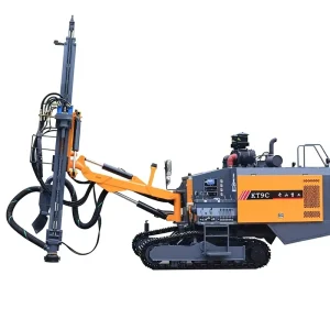 KT9C Crawler Type Integrated Surface Drill Machine 25m Depth 18bar Pressure 115 165mm Diameter for Hard Drilling