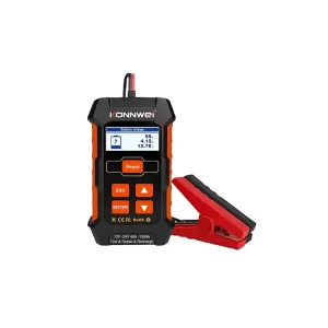 KW520 12V/24V Car Battery Tester, Charger, and Repair Tool with 2.0-inch Color Screen and 100-2000 CCA