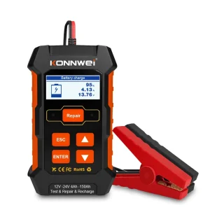 KW520 Battery Pulse Repair Equipment Battery Charger 12V 24V Load Tester