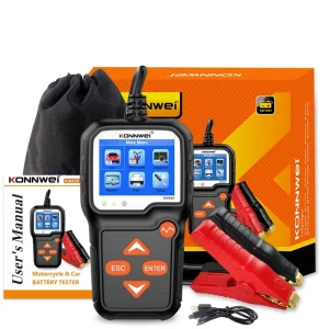 KW650 Car Battery Tester 6V/12V Motorcycle and Car Analyzer 100-2000 CCA Cranking and Charging Test Tool
