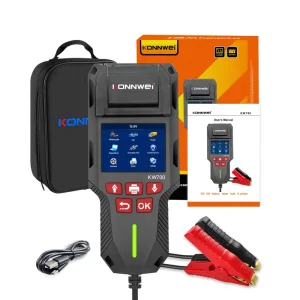 KW700 12V 24V Battery Tester 10-2000 CCA with Printer Cranking and Charging Test