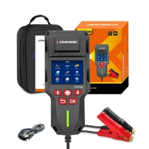 KW700 12V/24V Car and Truck Battery Tester with Built-In Printer for Automotive Diagnostics